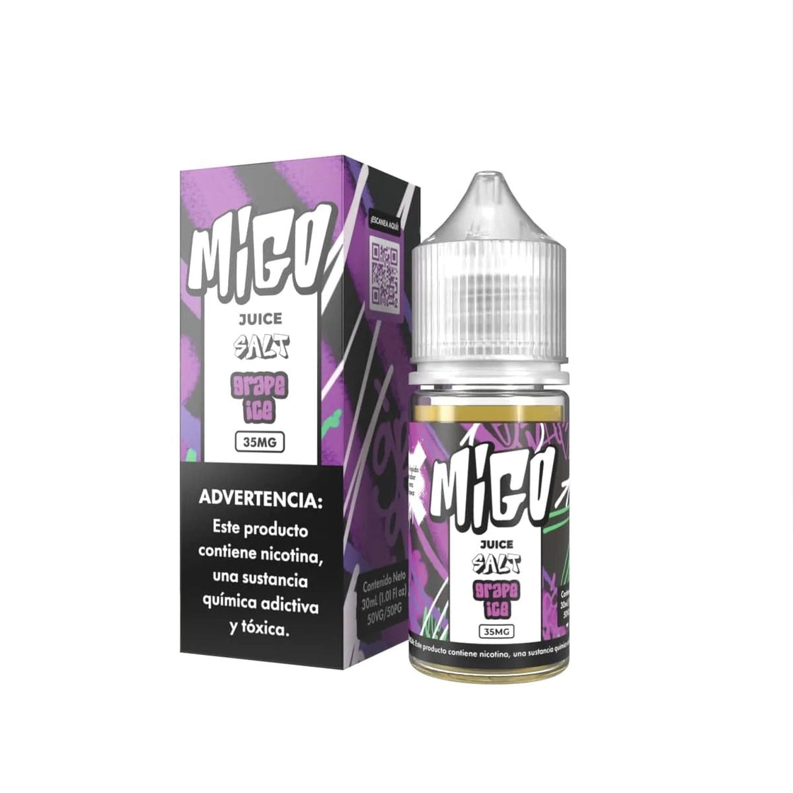 Liquido Migo Salt Nic Grape Ice 30ml - Tienda Vapor