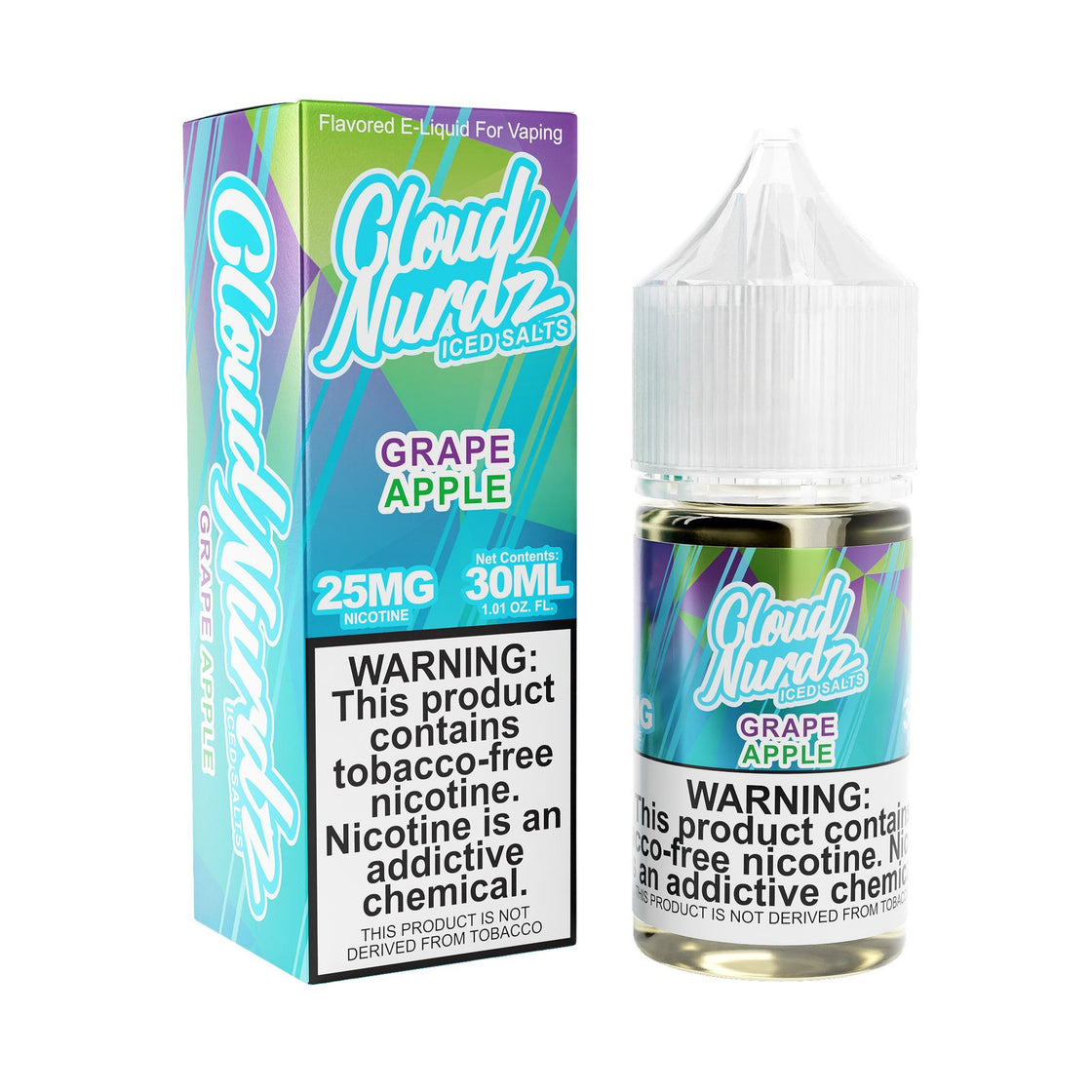 Liquido Cloud Nurdz Salt Nic Iced Apple Grape 30ml - Tienda Vapor