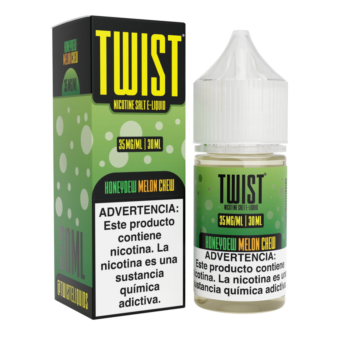 Liquido Twist Salt Nic Iced Honeydew Melon Chew 30ml - Tienda Vapor