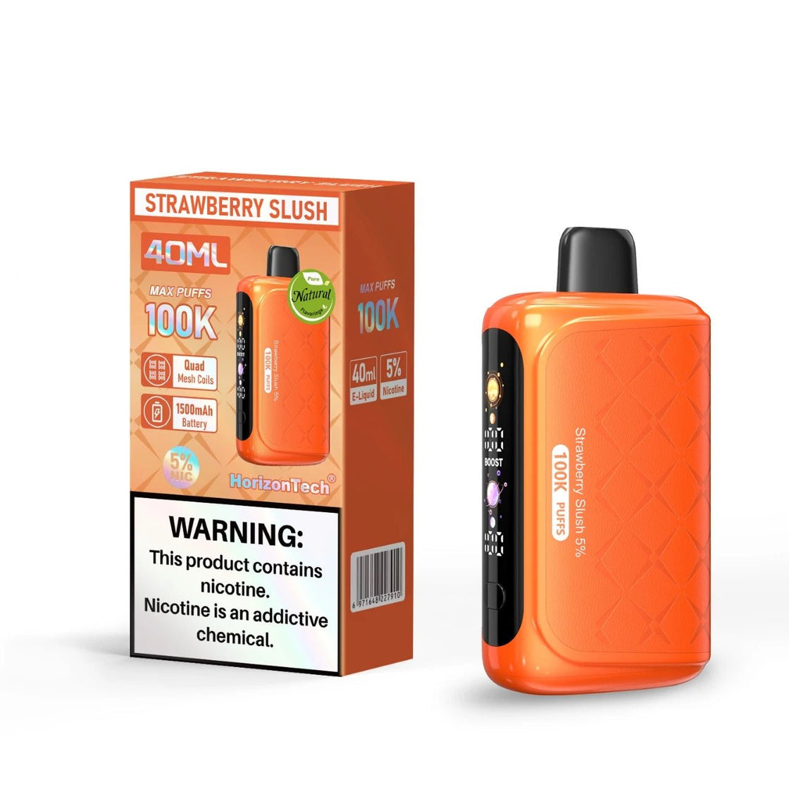 Pod descartable Horizon Tech 100k Strawberry Slush 100.000 Puffs - Tienda Vapor