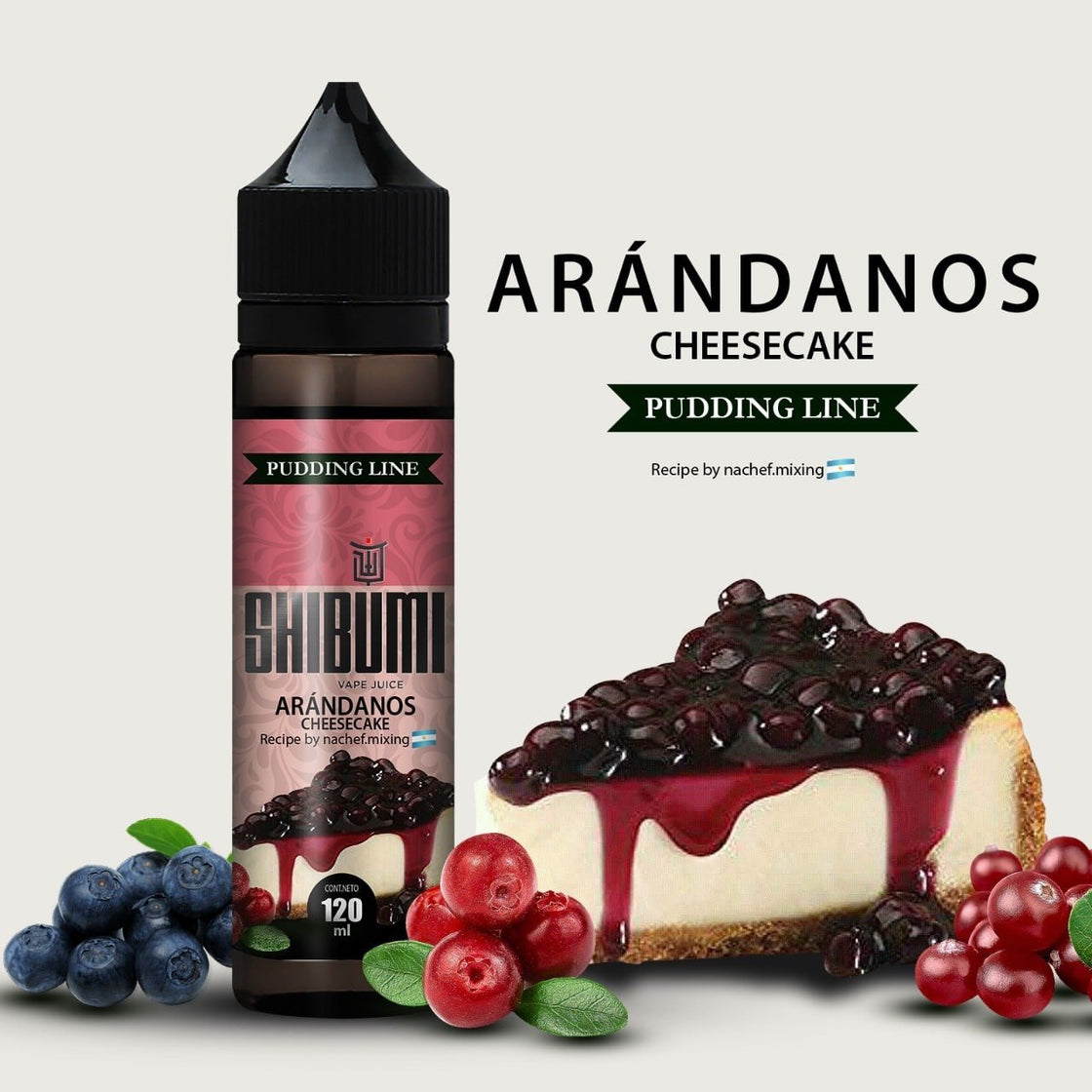 Líquido Shibumi Arándanos Cheescake - Tienda Vapor