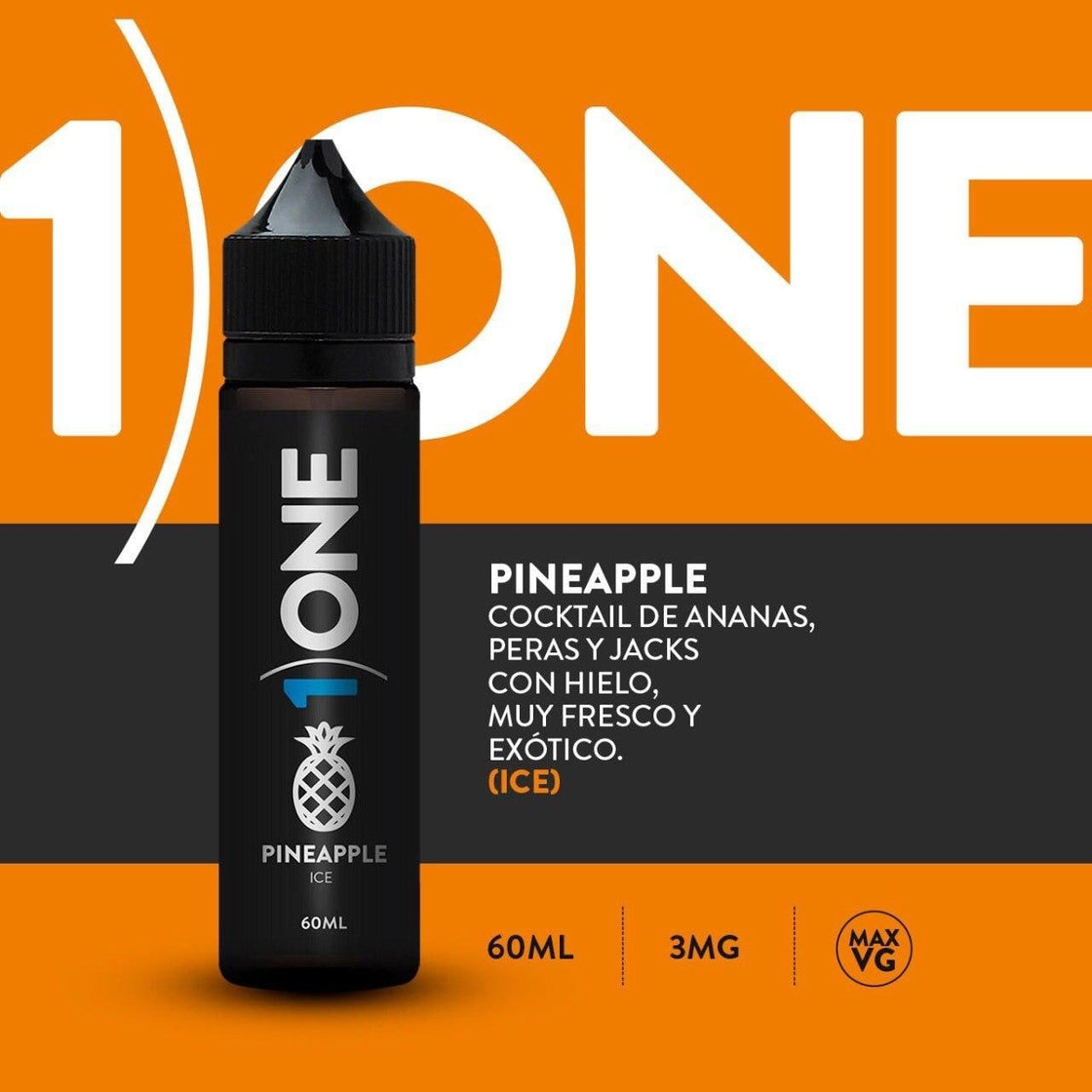 Líquido One Pineapple 60ml - Tienda Vapor