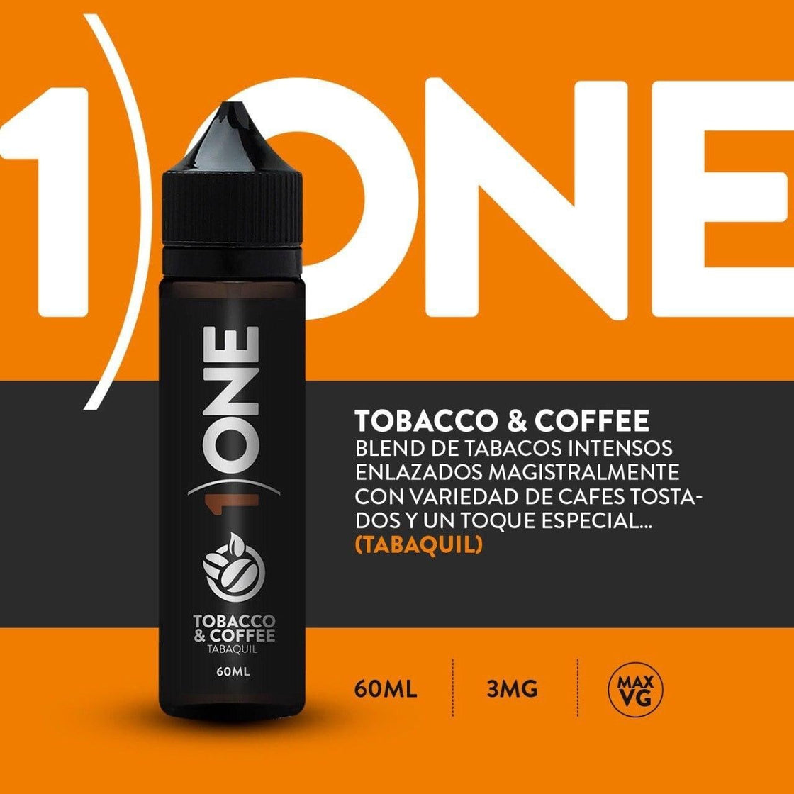 Líquido One Tobacco & Coffee 60ml - Tienda Vapor