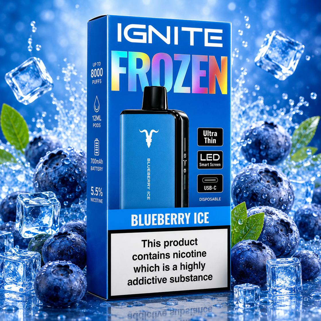 Pod Descartable Ignite Frozen Ultra Thin Blueberry Ice 20K
