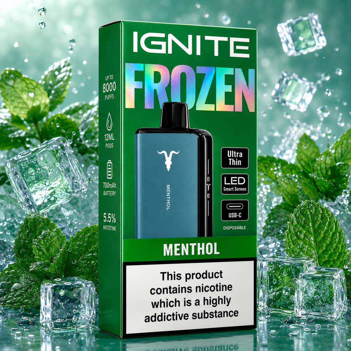 Pod Descartable Ignite Frozen Ultra Thin Menthol 20K