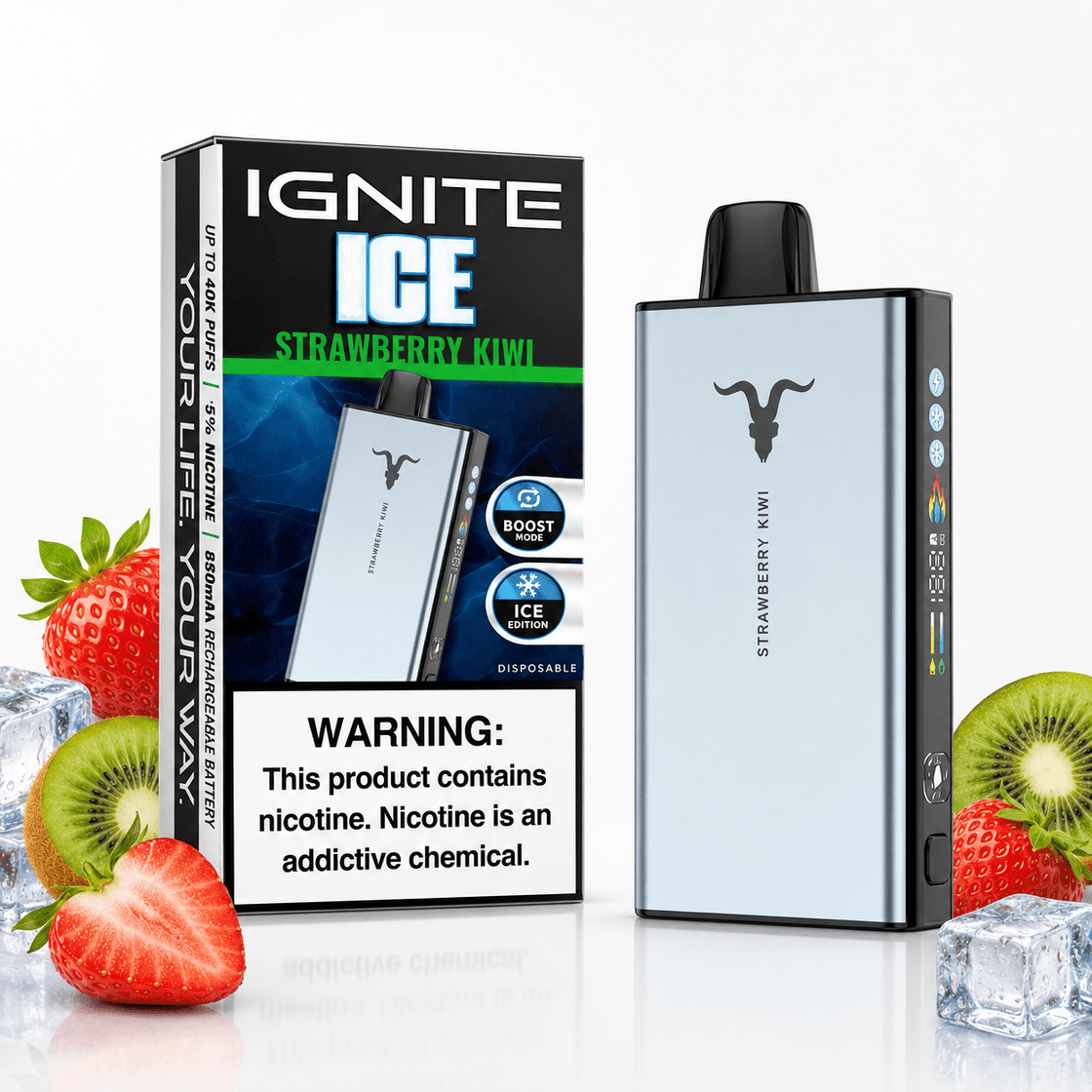 Pod descartable Ignite V400 40000 puffs Ice Strawberry Kiwi - Tienda Vapor