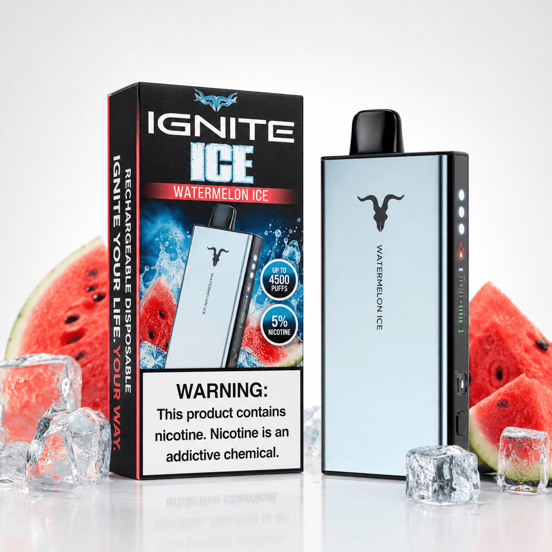Pod descartable Ignite V400 40000 puffs Ice Watermelon - Tienda Vapor