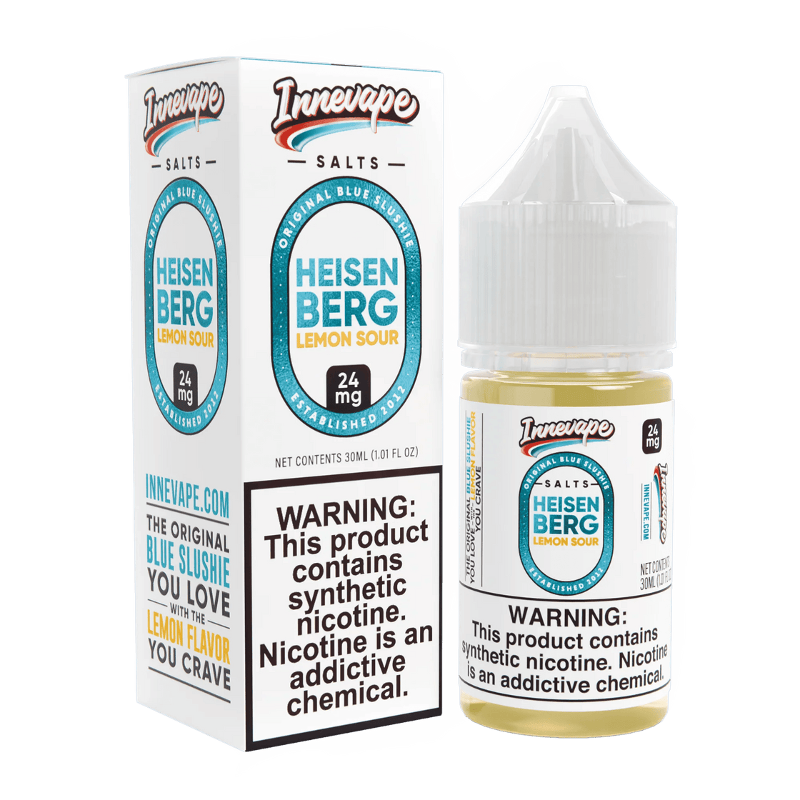 Líquido Heisenberg Salt Nic Lemon Sour Menthol 30ml - Tienda Vapor