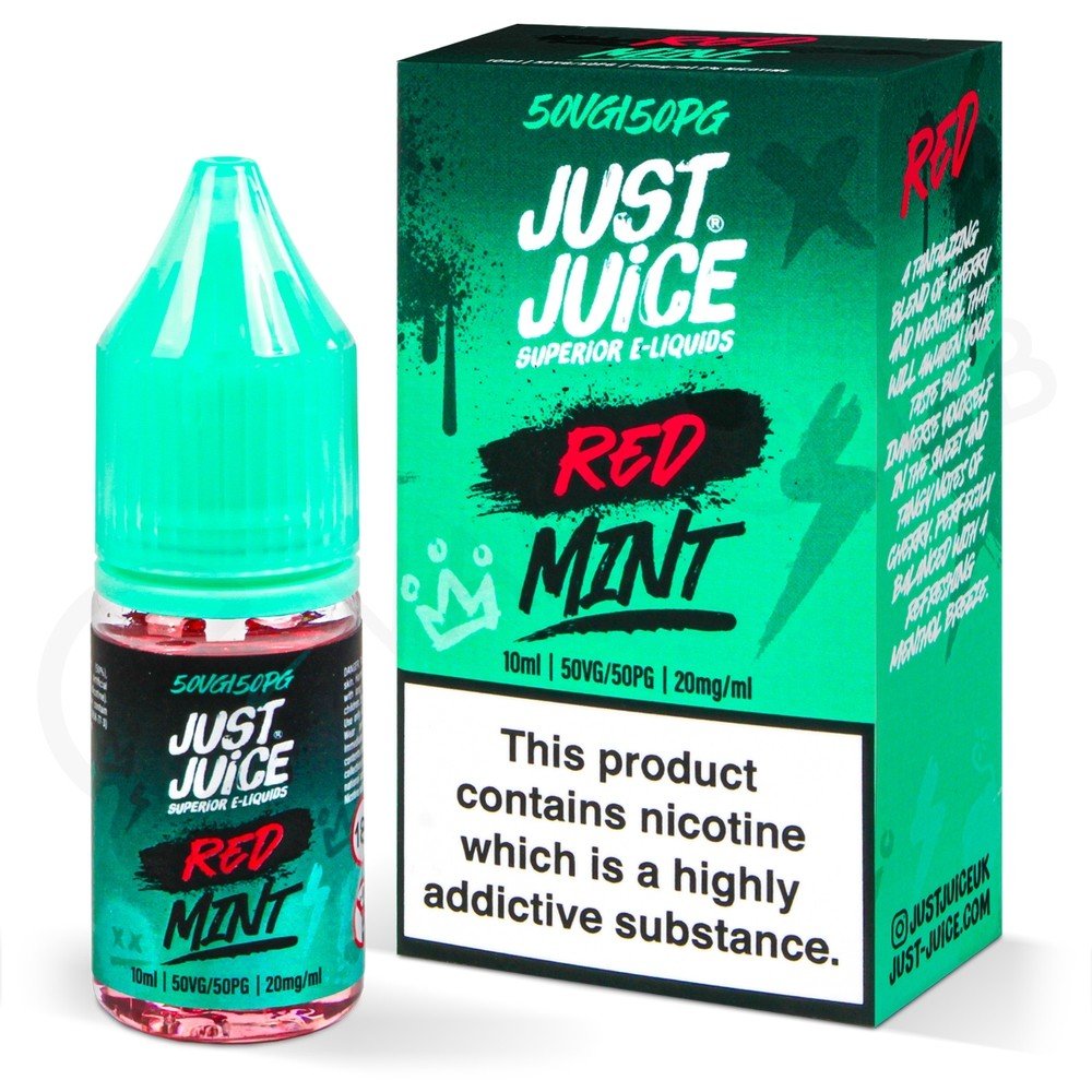 Liquido Just Juice Salt Nic Red Mint Ice 30ml - Tienda Vapor