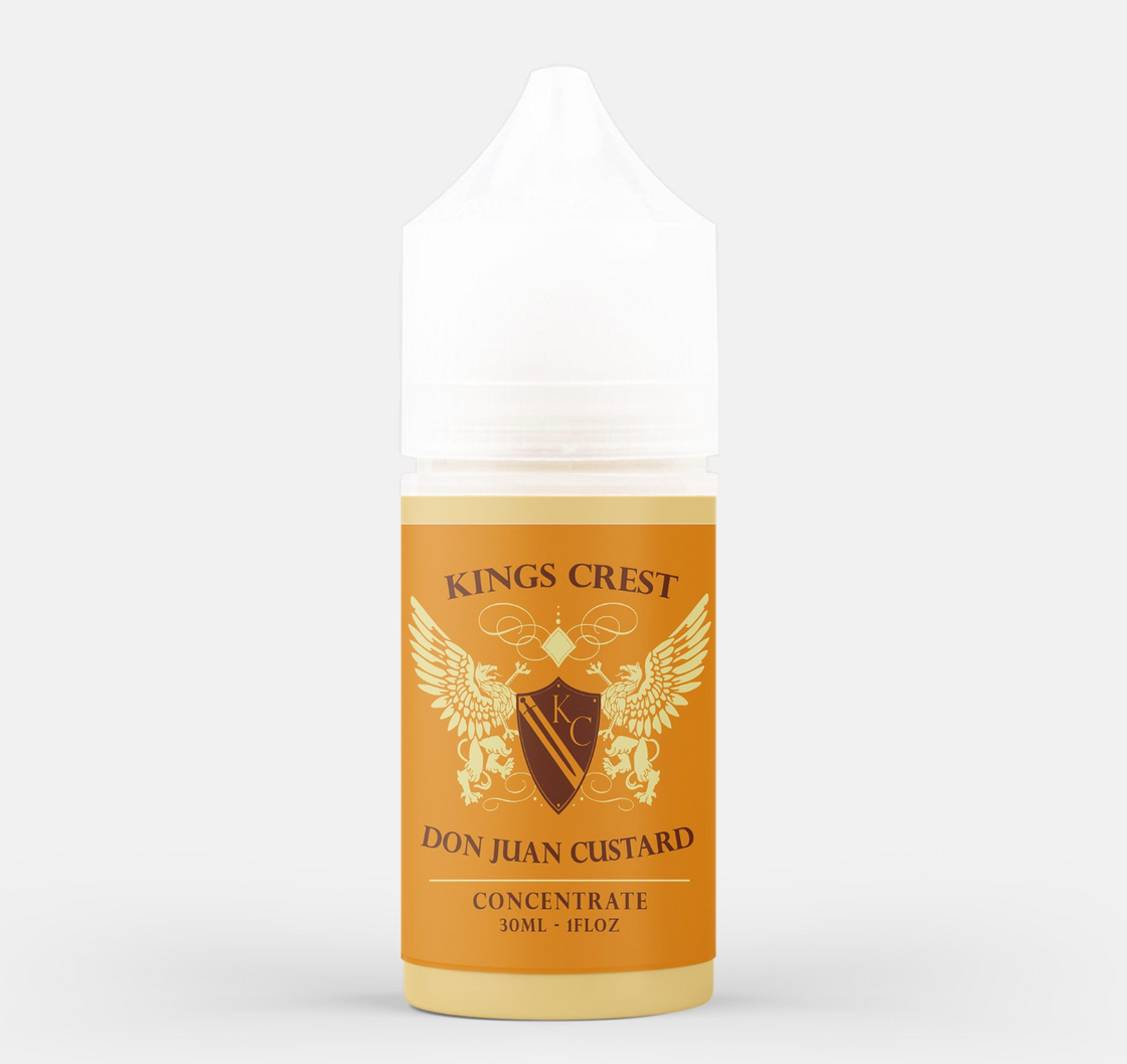 Líquido King's Crest Don Juan Custard Salt Nic 30ml - Tienda Vapor