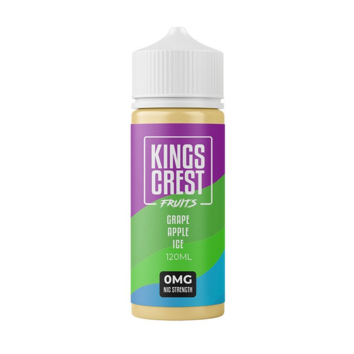 Líquido King's Crest Fruits  Grape Apple Ice 120ml - Tienda Vapor