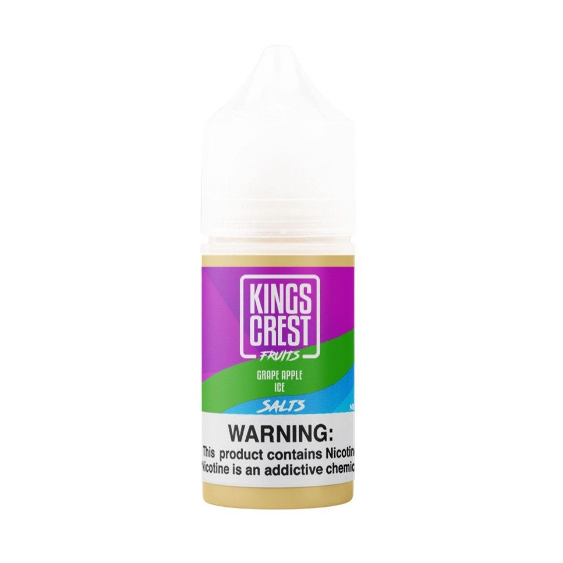 Líquido King's Crest Fruits Grape Apple Ice Salt Nic 30 ml - Tienda Vapor