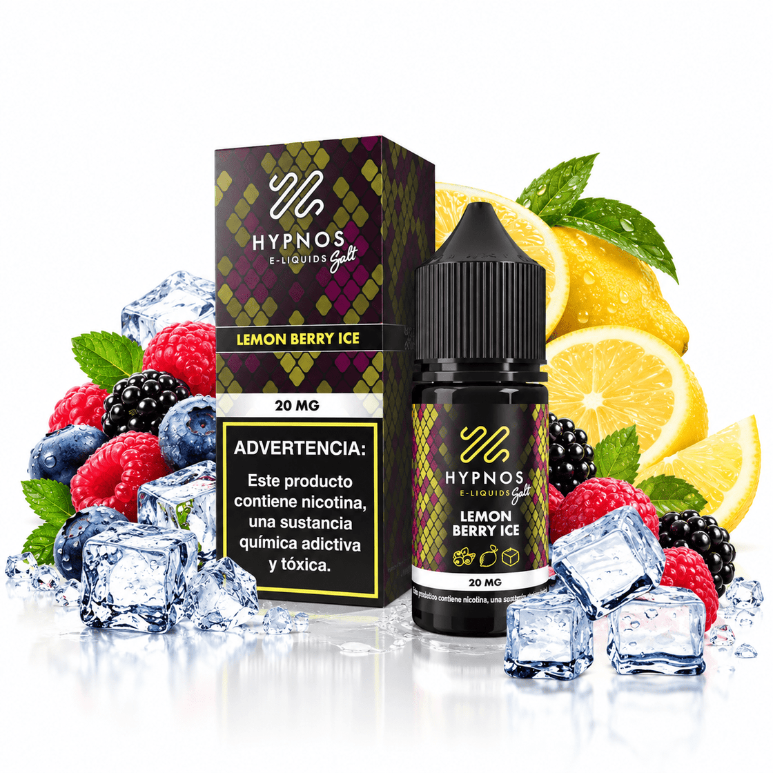 Líquido Hypnos Salt Nic Lemon Berry Ice 30ml - Tienda Vapor