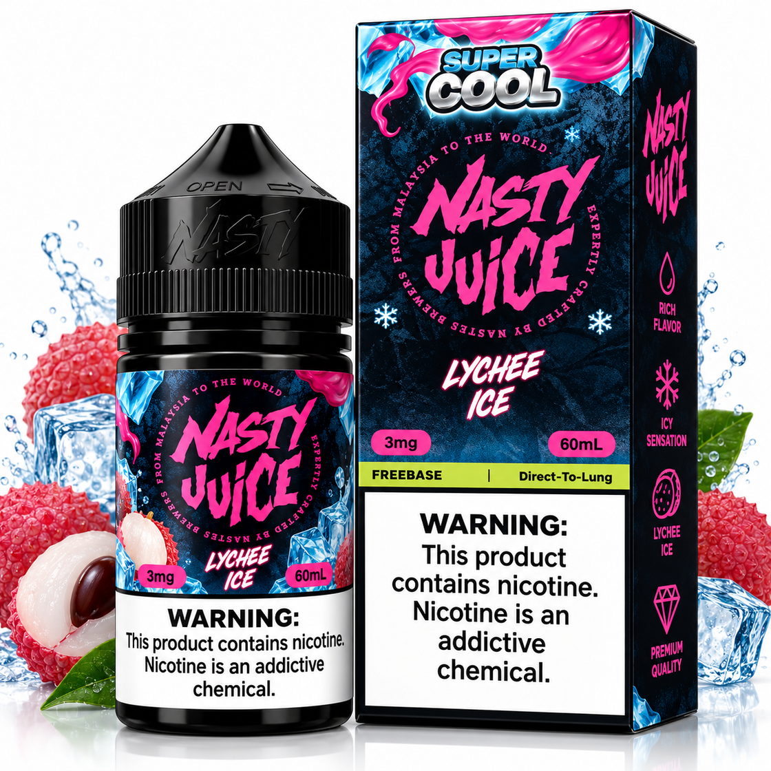 Líquido Nasty Juice Super Cool Lychee Ice 60ml