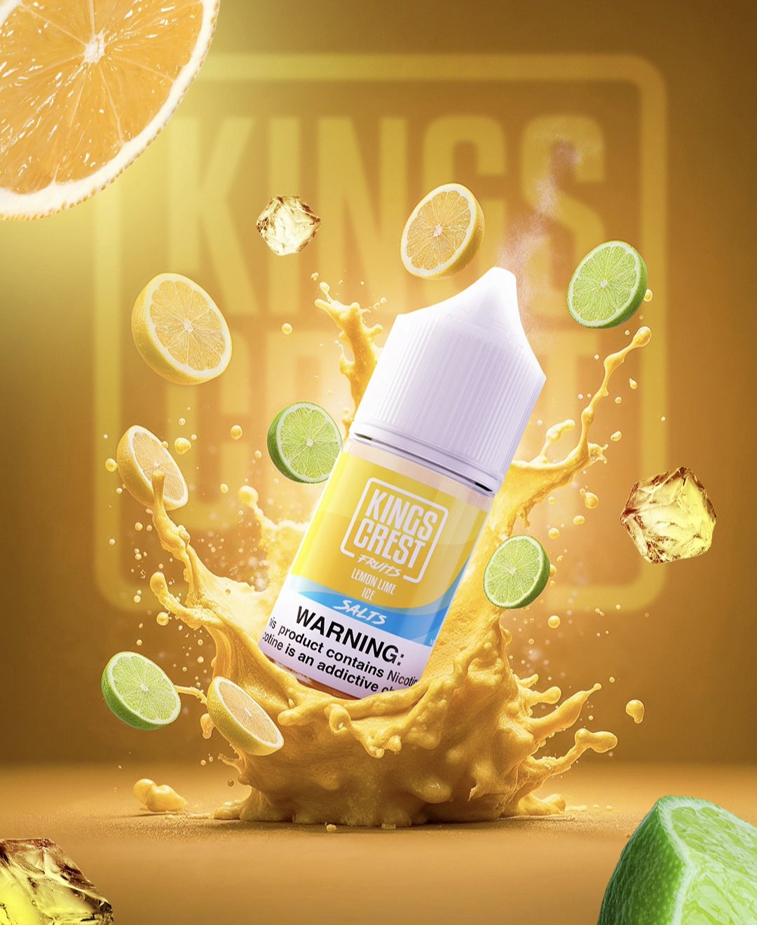 Líquido King's Crest Fruits Lemon Lime Ice Salt Nic 30 ml