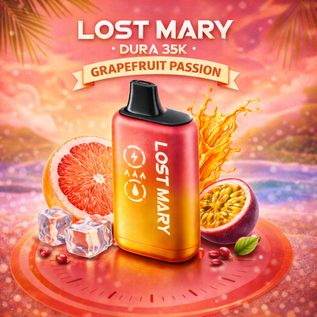Pod descartable Lost Mary Dura 35K Grapefruit Passion - Tienda Vapor