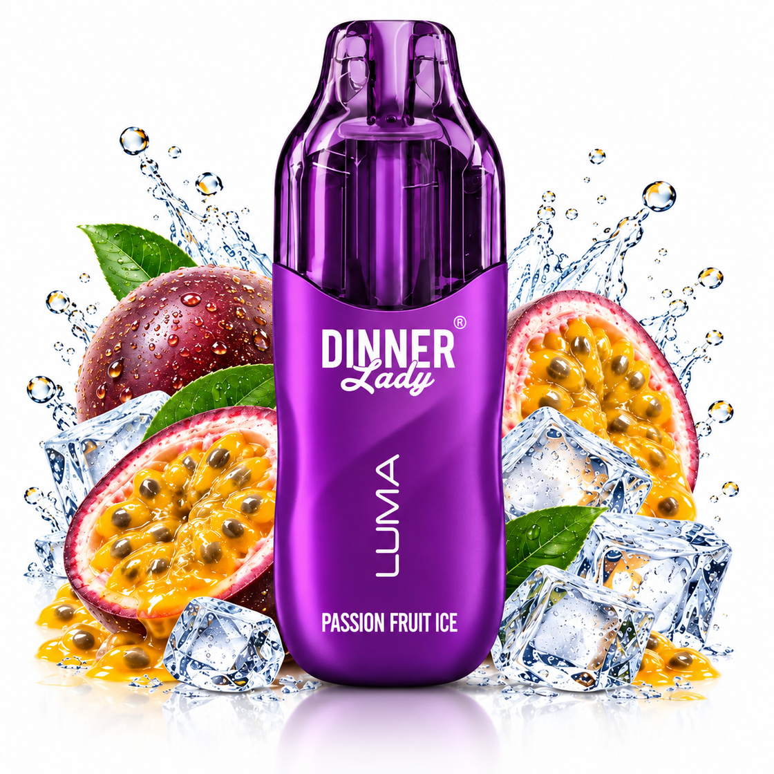Pod descartable Dinner Lady Luma Passion Fruit Ice 40K - Tienda Vapor