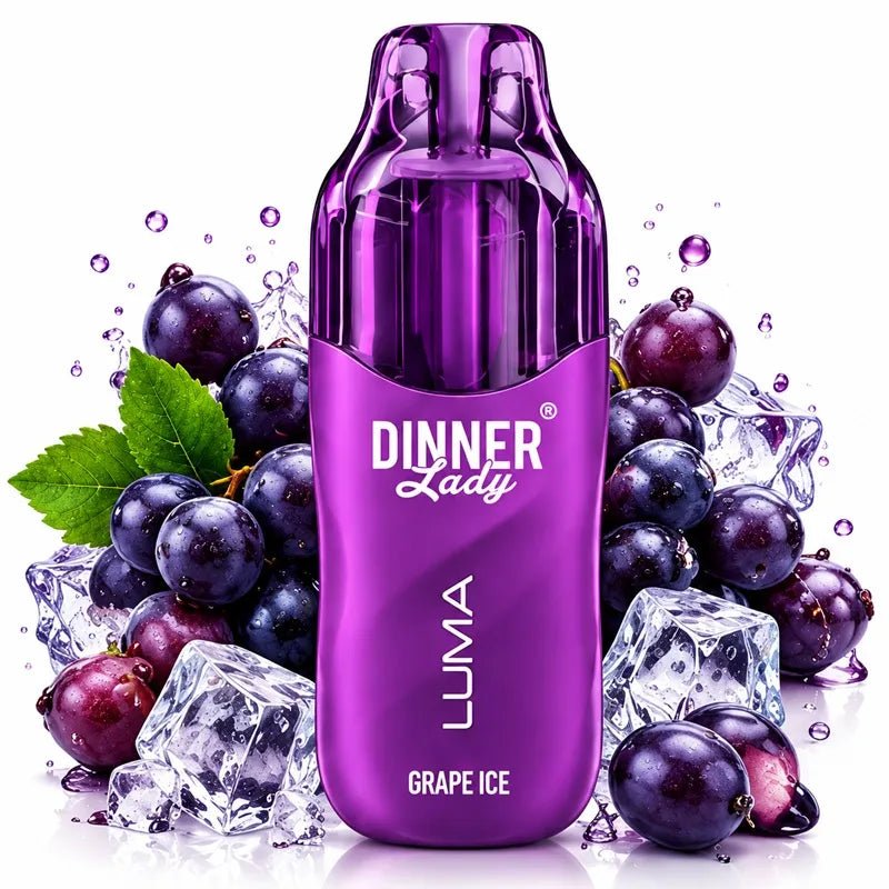 Pod descartable Dinner Lady Luma Grape Ice 40K - Tienda Vapor