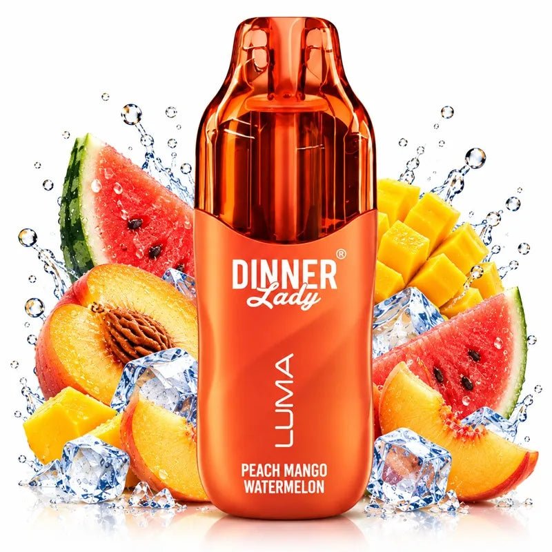 Pod descartable Dinner Lady Luma Peach Mango Watermelon 40K - Tienda Vapor