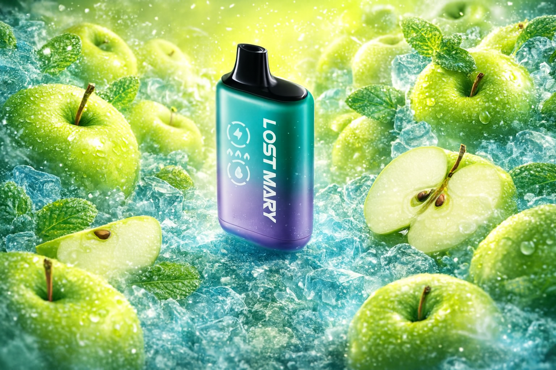 Pod descartable Lost Mary Dura 35K Green Apple Ice