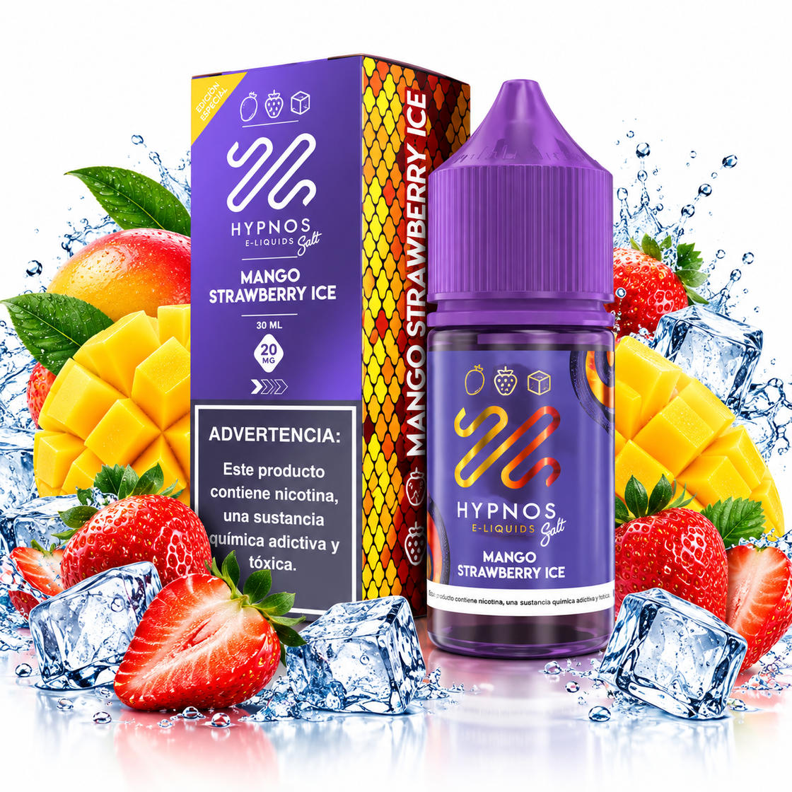 Líquido Hypnos Salt Nic Mango Strawberry 30ml - Tienda Vapor