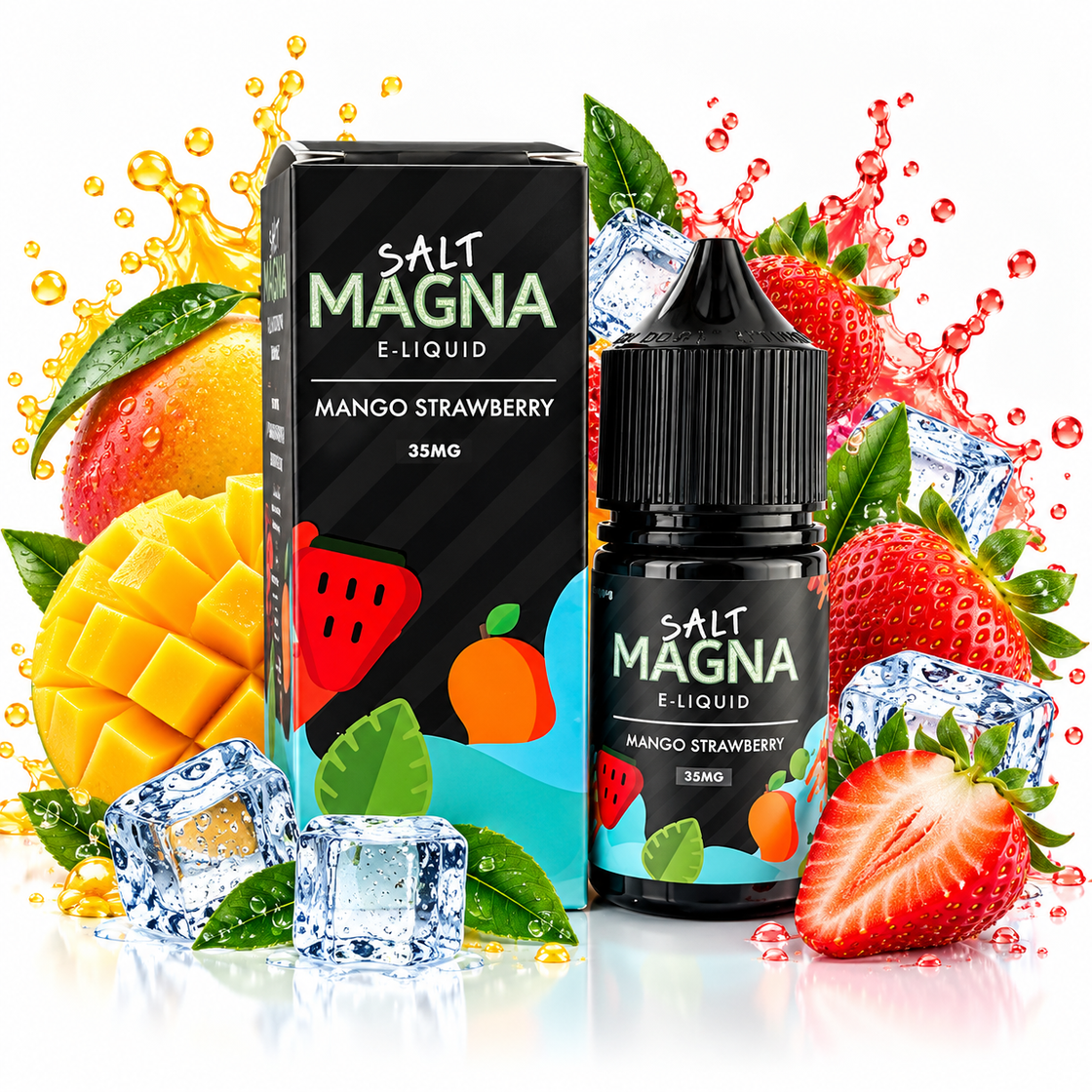 Líquido Magna Salt Nic Mango Strawberry 30ml - Tienda Vapor