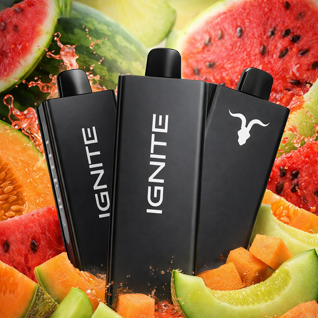 Pod descartable Ignite V55 Ultra Thin 5500 Puffs Melon Mix - Tienda Vapor