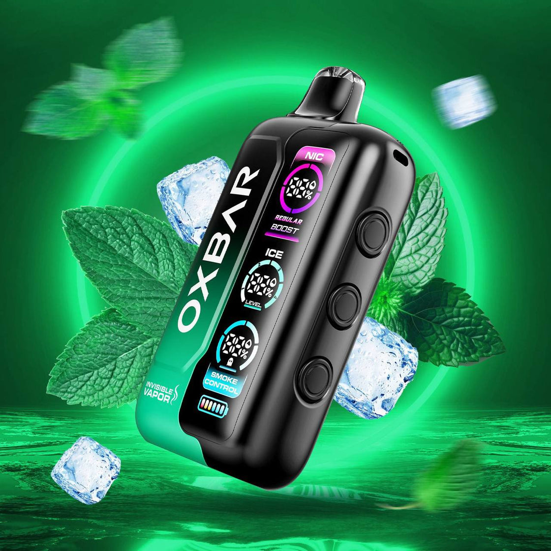 Pod descartable OXBAR Invisible Vapor 50000 Puffs Menthol