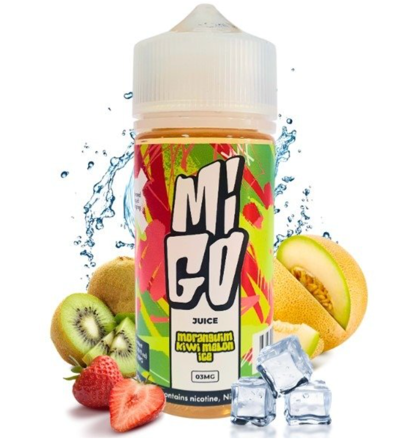 Liquido Migo Moranguim Kiwi Melon Ice 100ml - Tienda Vapor