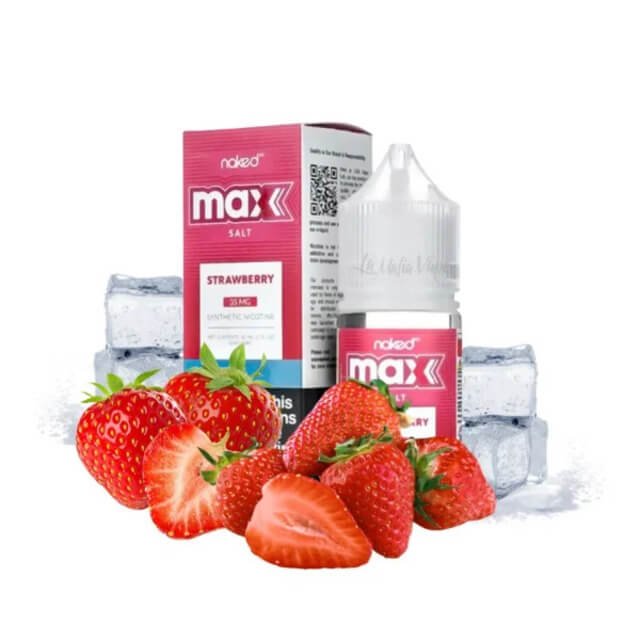 Liquido Naked Max Salt Nic Strawberry Ice 30ml - Tienda Vapor