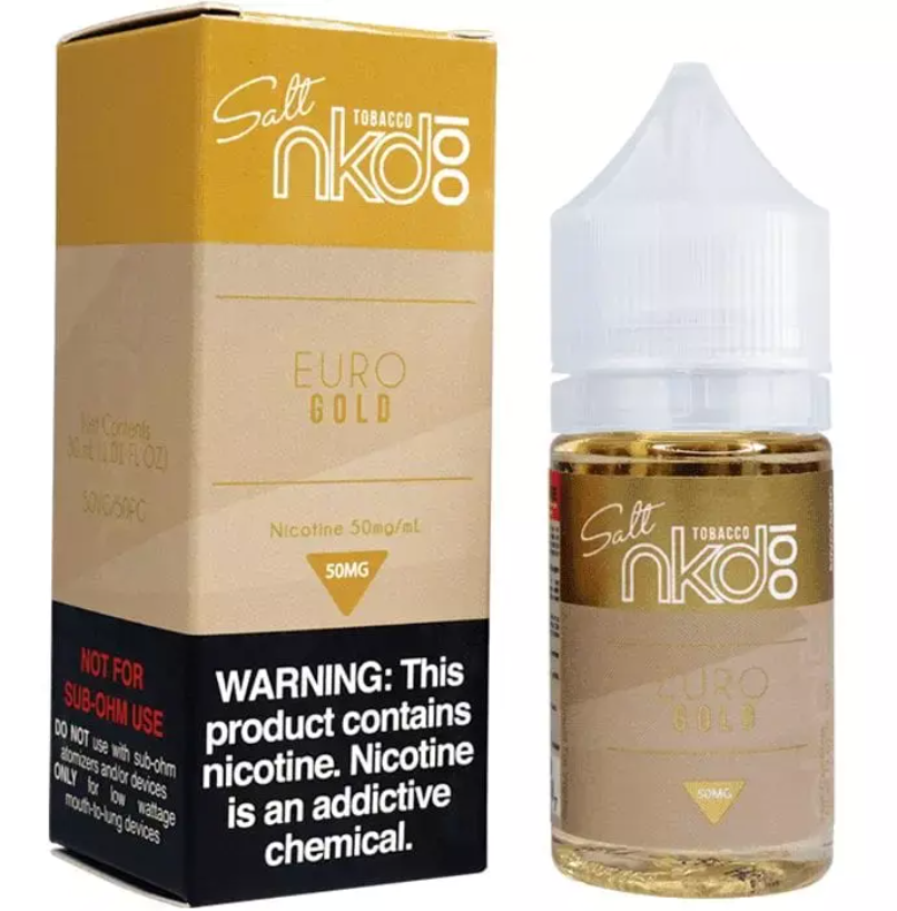 Liquido Naked 100 Salt Nic Euro Gold 30ml - Tienda Vapor