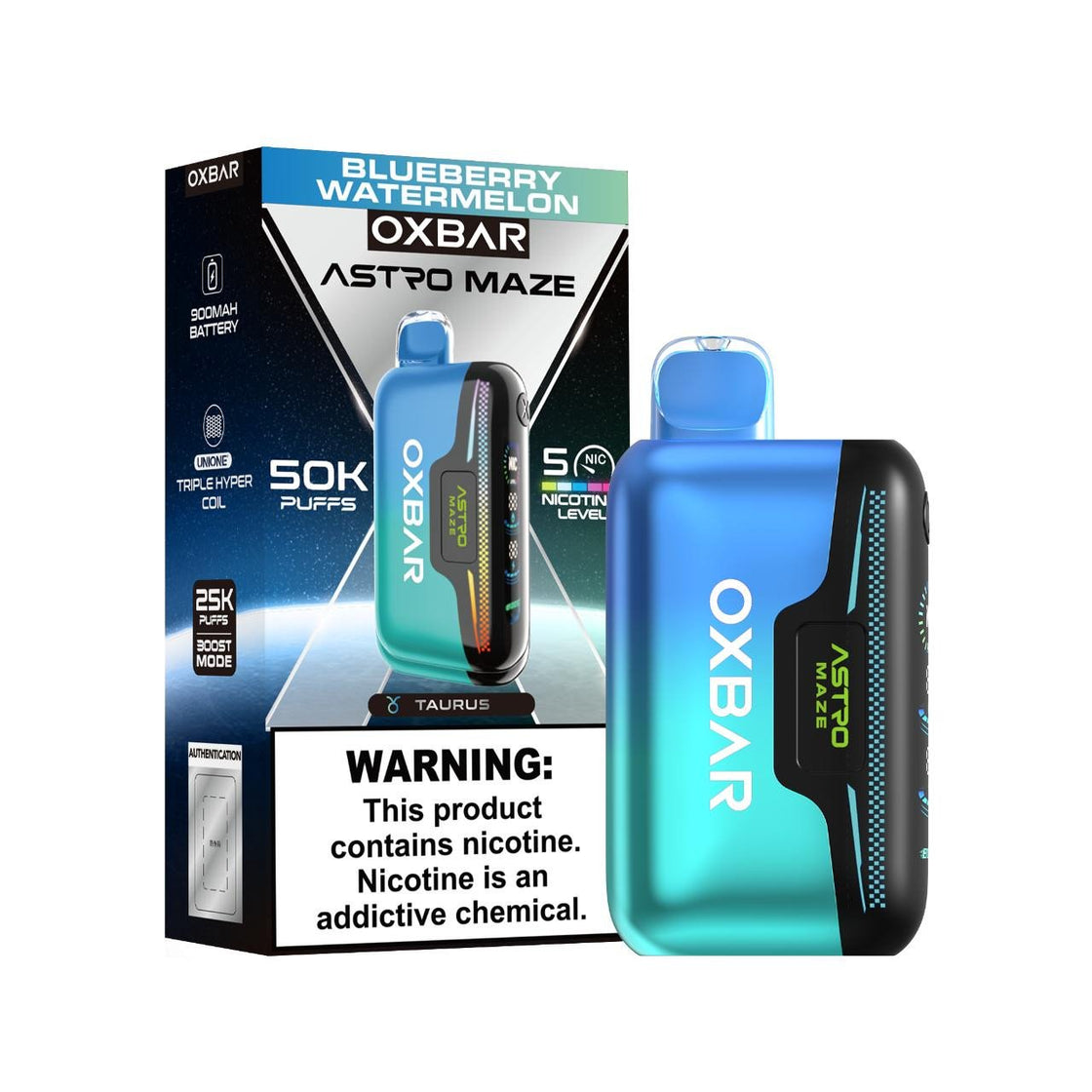 Pod descartable OXBAR Astro Maze Blueberry Watermelon 50.000 Puffs - Tienda Vapor