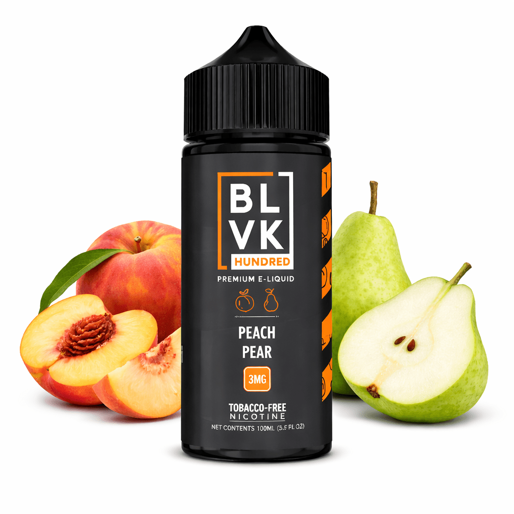 Líquido BLVK Hundreds Peach Pear 100ml - Tienda Vapor