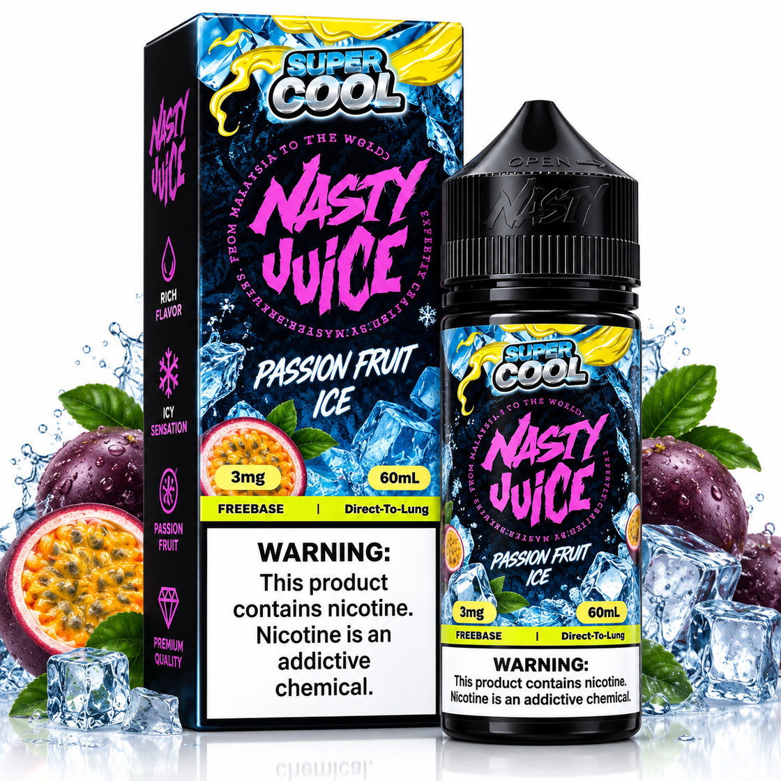 Líquido Nasty Juice Super Cool Passionfruit Ice 60ml