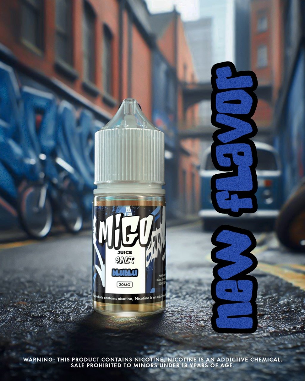 Liquido Migo Salt Nic Blublu  30ml - Tienda Vapor