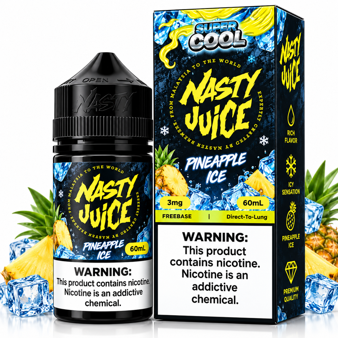 Líquido Nasty Juice Super Cool Pineapple Ice 60ml