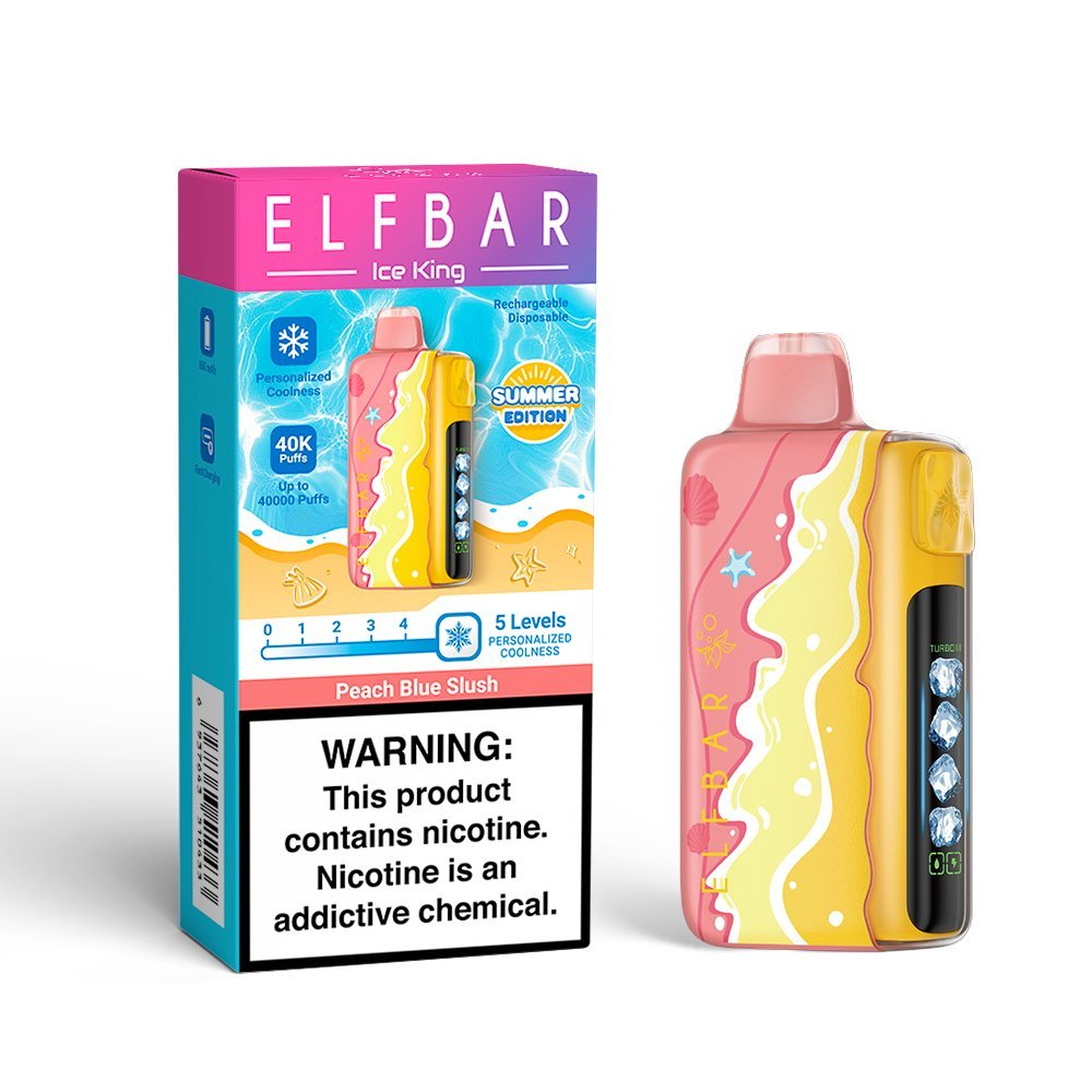 Pod descartable ElfBar Ice King 40000 Puffs Summer Edition Peach Blue Slush  - Tienda Vapor
