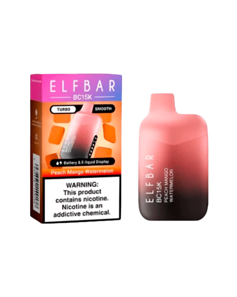 Pod descartalbe Elfbar BC15000 Peach Mango Watermelon - Tienda Vapor