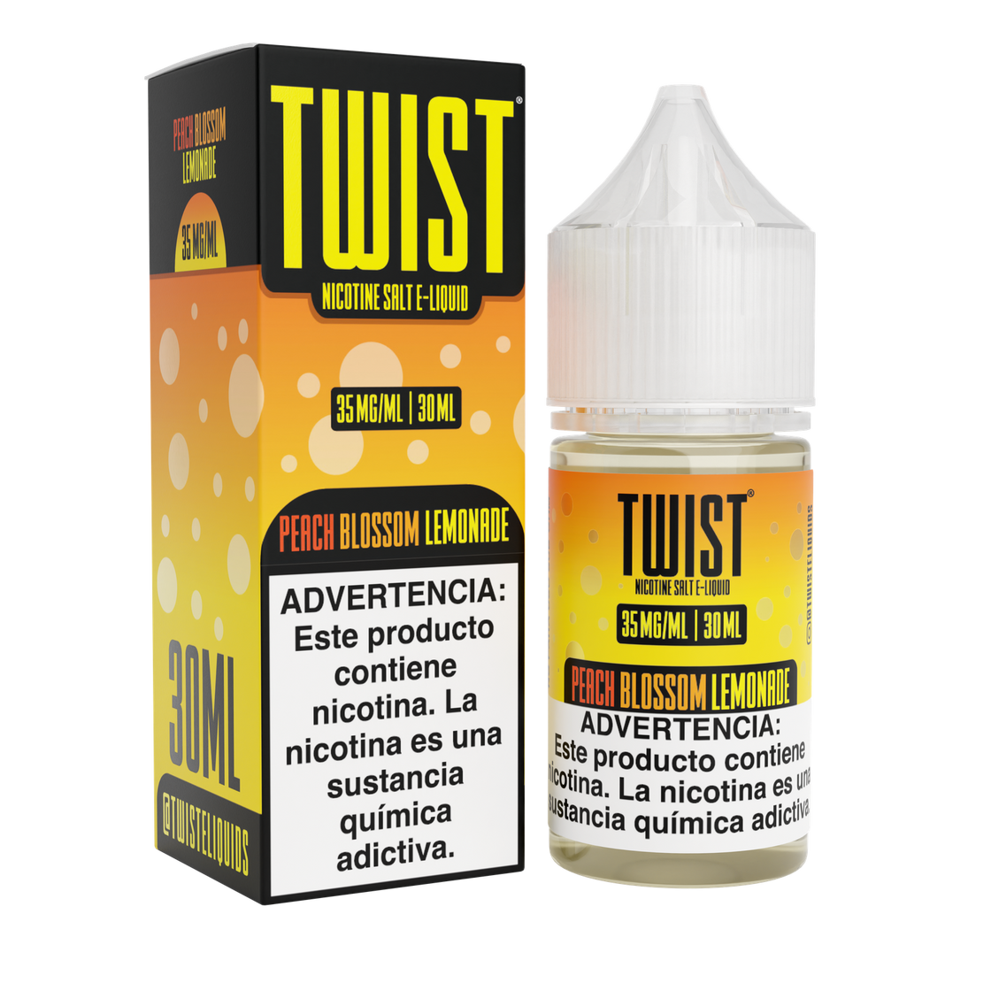 Liquido Twist Salt Nic Iced Peach Blossom Lemonade 30ml - Tienda Vapor