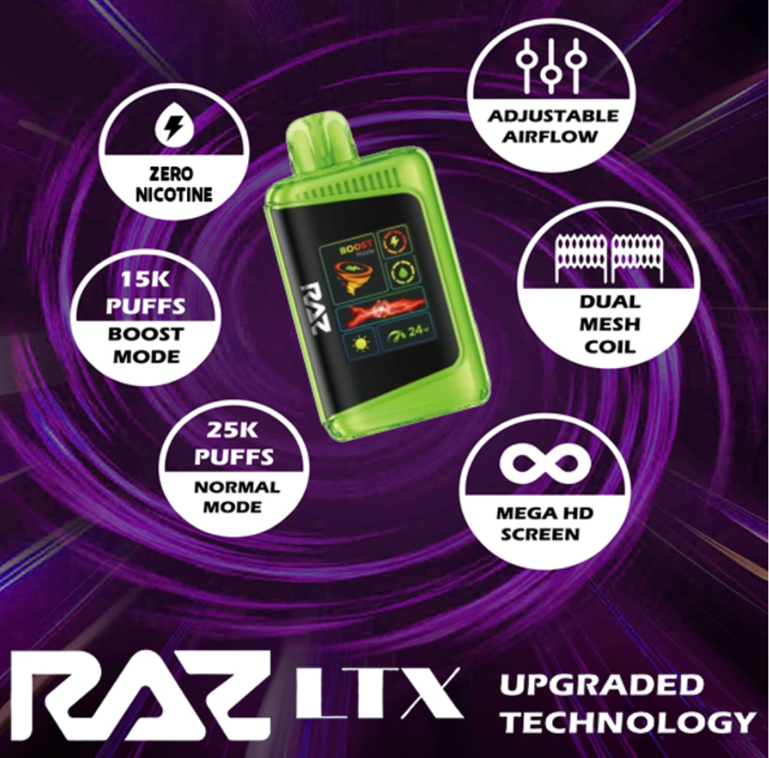 Pod descartable GeekVape Raz LTX 25K Puffs Cero Nicotina - Tienda Vapor