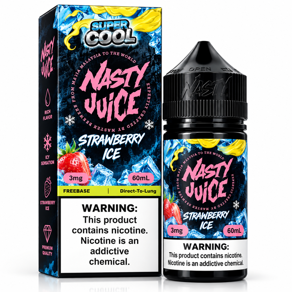 Líquido Nasty Juice Super Cool Strawberry Ice 60ml