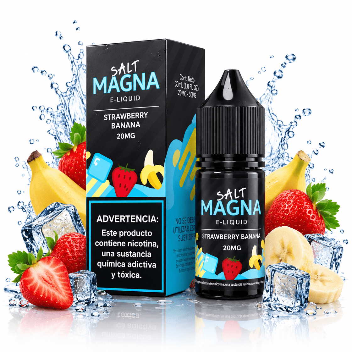 Líquido Magna Salt Nic Strawberry Banana 30ml - Tienda Vapor
