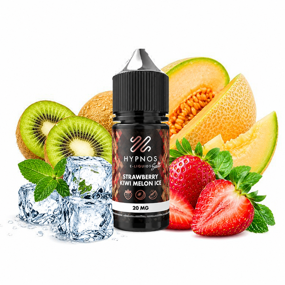 Líquido Hypnos Salt Nic Strawberry Kiwi Melon Ice 30ml - Tienda Vapor