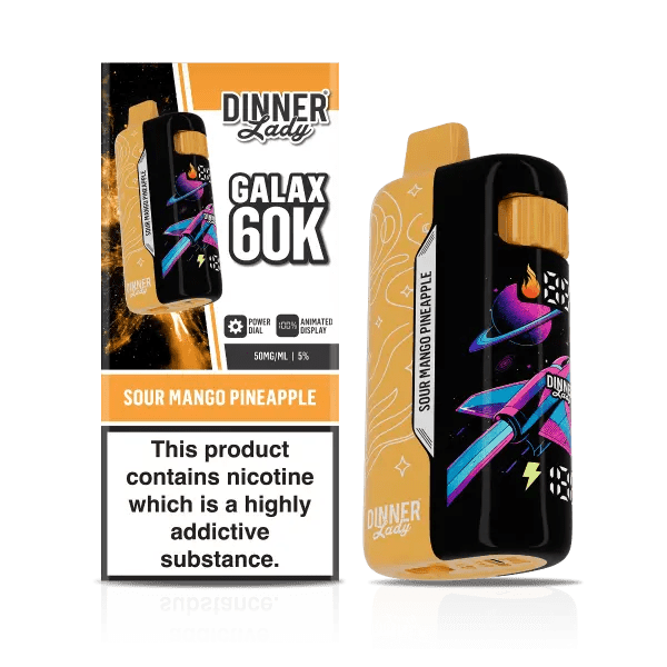 Pod descartable Dinner Lady Galax 60K Sour Mango Pineapple - Tienda Vapor