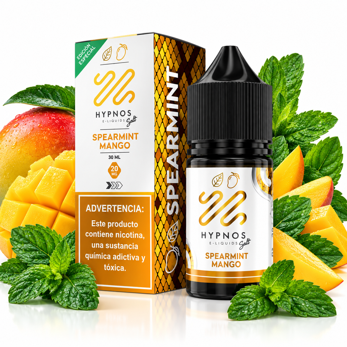 Líquido Hypnos Salt Nic Spearmint Mango 30ml