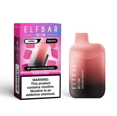 Pod descartalbe Elfbar BC15000 Sakura Grape - Tienda Vapor
