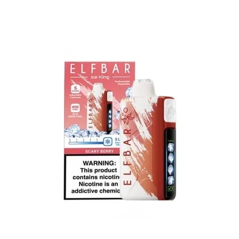 Pod descartable ElfBar Ice King 40000 Puffs Scary Berry - Tienda Vapor