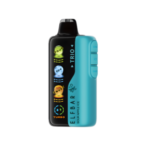 Pod descartable ElfBar TRIO 40000 Puffs Sour Apple Ice - Tienda Vapor