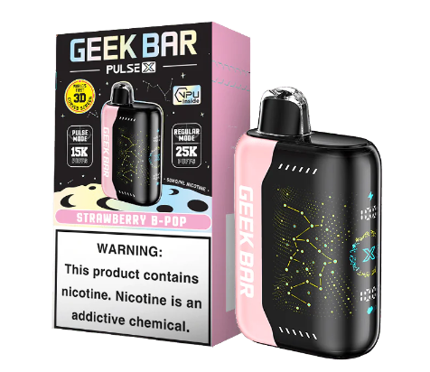 Pod descartable GeekBar 25000 Pulse X Strawberry B-Pop - Tienda Vapor