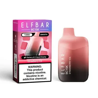 Pod descartalbe Elfbar BC15000 Strawberry Ice Cream - Tienda Vapor